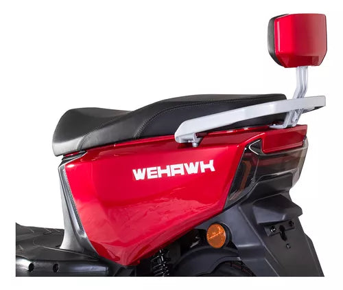 Bicicleta Elétrica Scooter WeHawk Max 3.0 Vermelha — 1000W de Potência, 2 Lugares e Sem CNH!