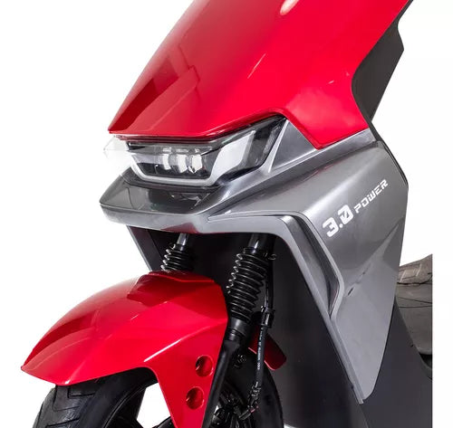 Bicicleta Elétrica Scooter WeHawk Max 3.0 Vermelha — 1000W de Potência, 2 Lugares e Sem CNH!
